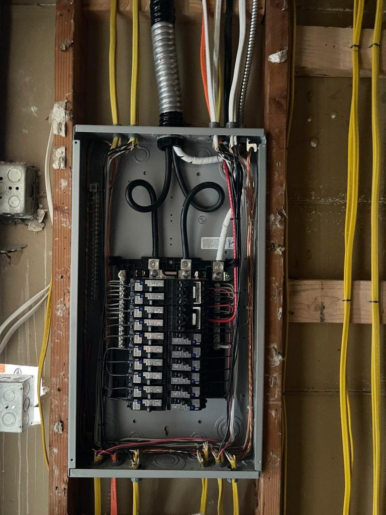 New subpanel installed during a remodel with fresh wiring